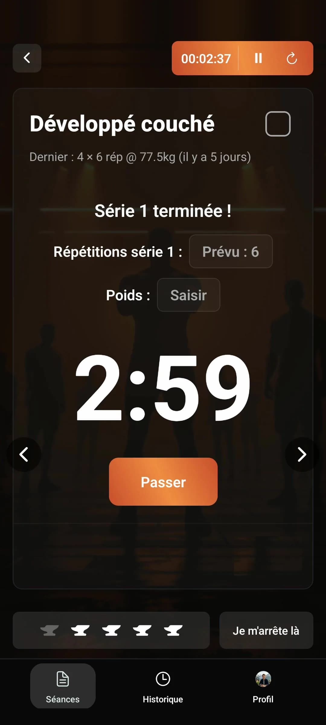 Minuteur de repos