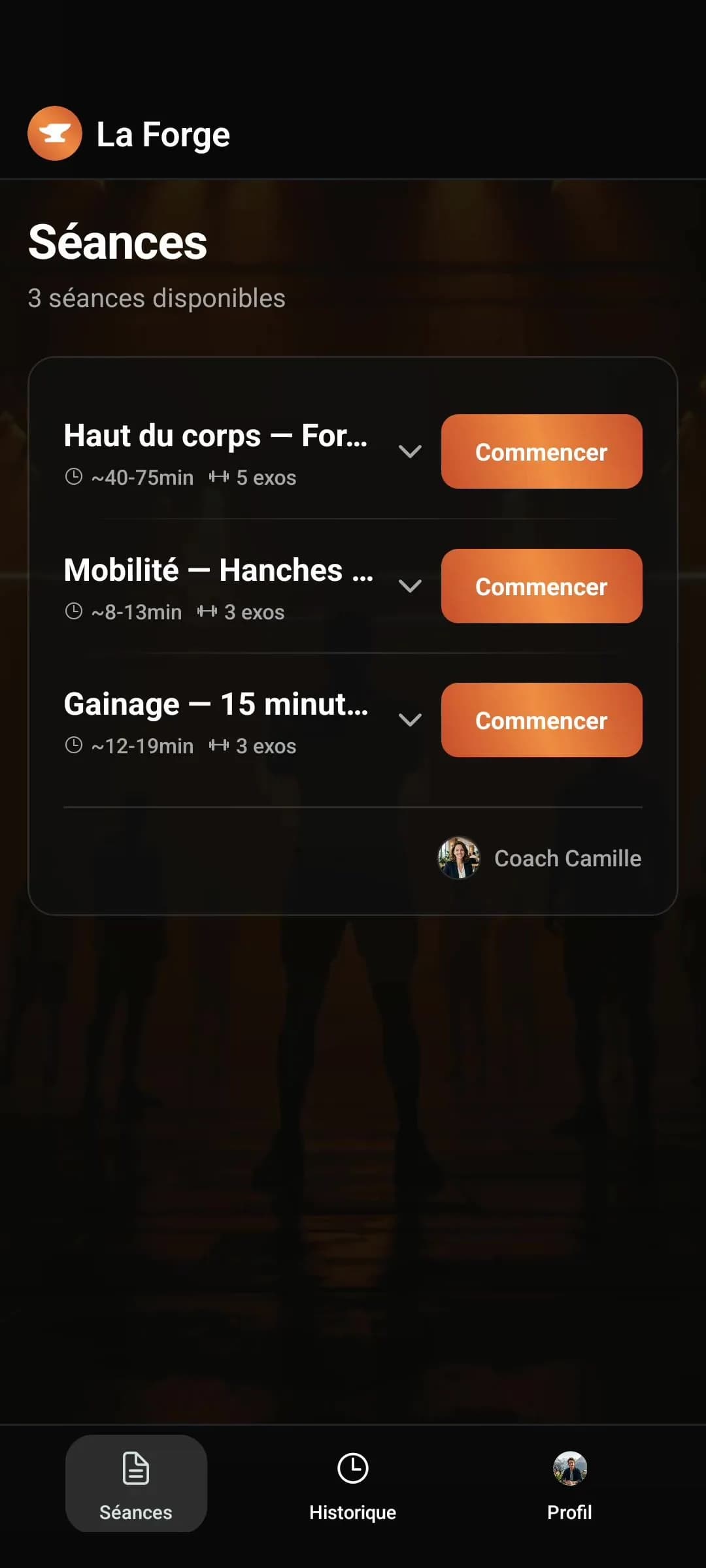 Séances de Marie